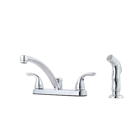 Pfister Kitchen Faucet, 8" Mount, 4 Hole Residential G135-8000